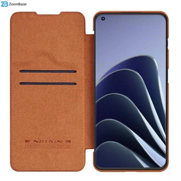 کیف کلاسوری نیلکین مدل Qin Leather Case مناسب برای گوشی موبایل وان پلاس 10 Pro