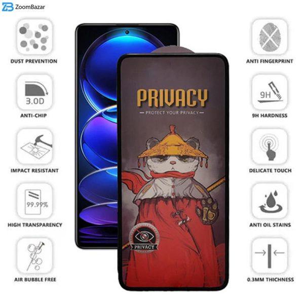 محافظ صفحه نمایش حریم شخصی اِپیکوی مدل Airbag-Privacy مناسب برای گوشی موبایل شیائومی Redmi Note 12 Pro Plus / Note 12 Turbo / Note 12 Pro / Note 12 5G / Note 12 4G / Note 12 (China)