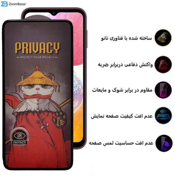 محافظ صفحه نمایش حریم شخصی اِپیکوی مدل Privacy Airbag مناسب برای گوشی موبایل سامسونگ Galaxy A14 4G / A14 5G