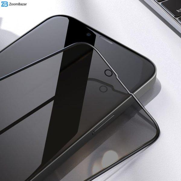 محافظ صفحه نمایش حریم شخصی لِولو مدل Silicone-Privacy مناسب برای گوشی موبایل اپل iPhone 13 Pro Max / 14 Plus