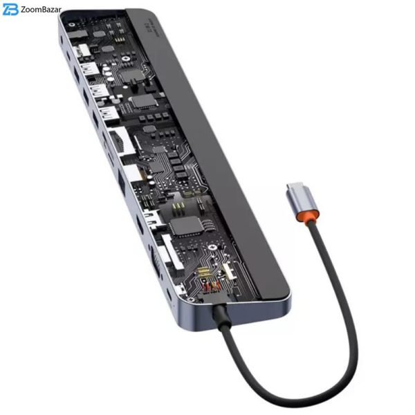هاب 11 پورت USB-C باسئوس مدل WKSX030013