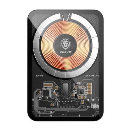 پاوربانک گرین لاین مدل Transparent MagSafe ظرفیت 10000 میلی‌آمپر ساعت