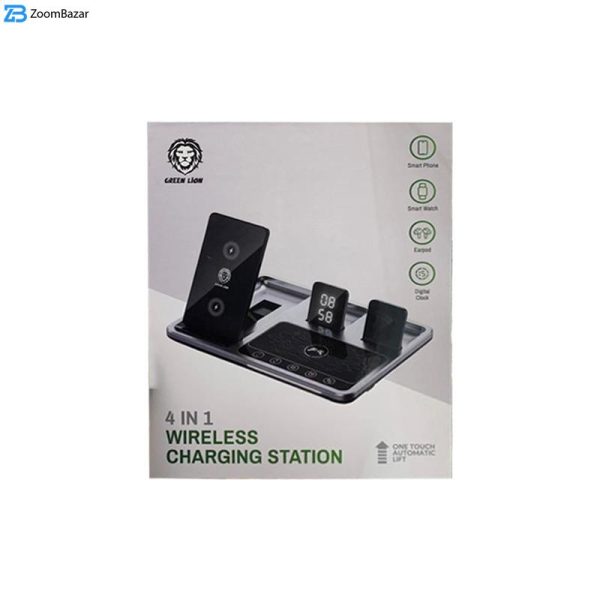 شارژر رومیزی گرین لاین مدل Wireless-Ch station 4 in 1