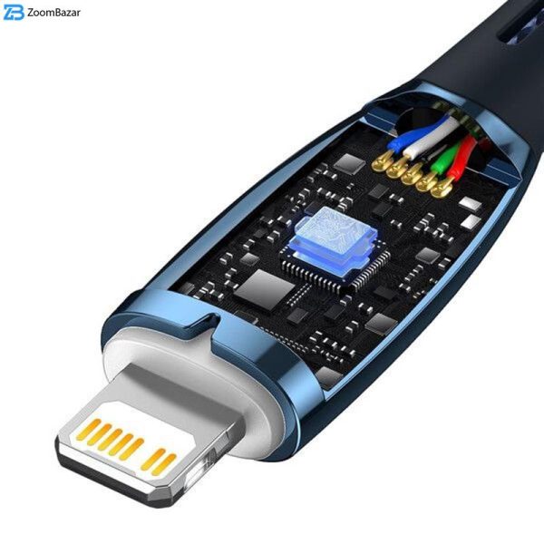 کابل USB-C به لایتنینگ باسئوس مدل Glimmer Series طول 2 متر