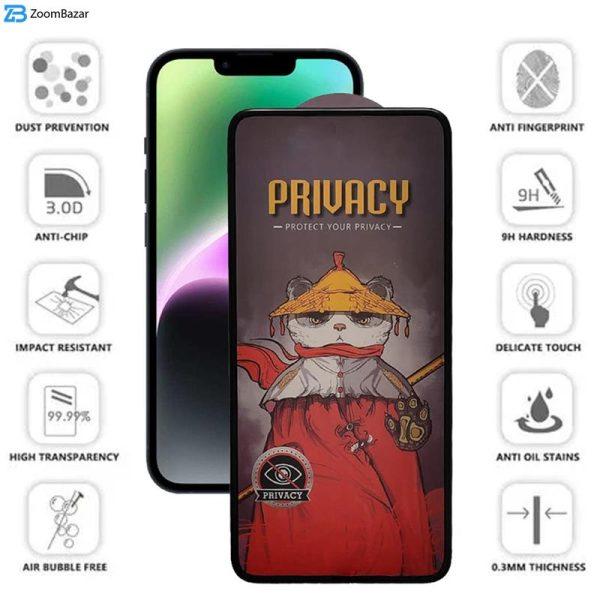 محافظ صفحه نمایش حریم شخصی اِپیکوی مدل Privacy Airbag مناسب برای گوشی موبایل اپل iPhone 13 / 13 Pro / 14