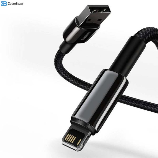کابل تبدیل USB به لایتنینگ باسئوس مدل Tungsten fast charging data طول 1 متر