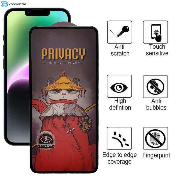 محافظ صفحه نمایش حریم شخصی اِپیکوی مدل Privacy Airbag مناسب برای گوشی موبایل اپل iPhone 13 / 13 Pro / 14