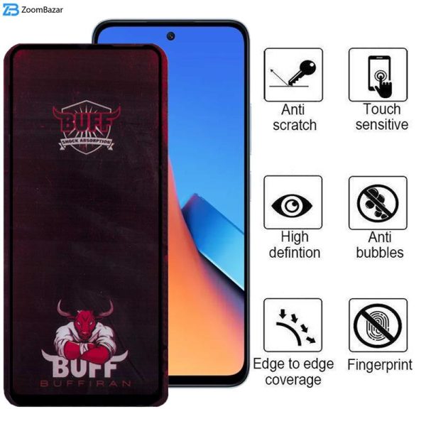 محافظ صفحه نمایش بوف مدل Muscle-Bull مناسب برای گوشی موبایل شیائومی Redmi 12 4G/5G / Note 12R 5G/Poco M6 Pro