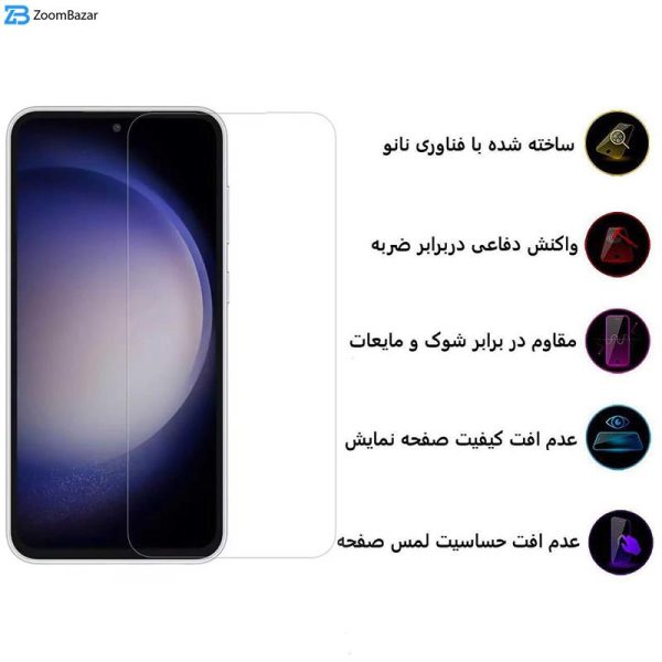 محافظ صفحه نمایش اِپیکوی مدل Clear Pro مناسب برای گوشی موبایل سامسونگ Galaxy S23 FE