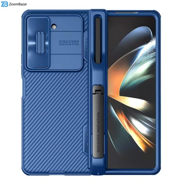 کاور نیلکین مدل CamShield مناسب برای گوشی موبایل سامسونگ Galaxy Z Fold 5 / W24 به همراه نگهدارنده قلم