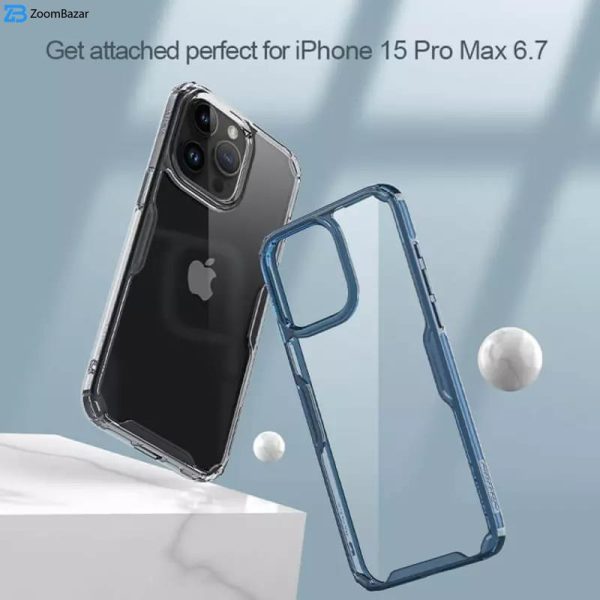 کاور نیلکین مدل Nature TPU Pro مناسب برای گوشی موبایل اپل iPhone 15 Pro Max