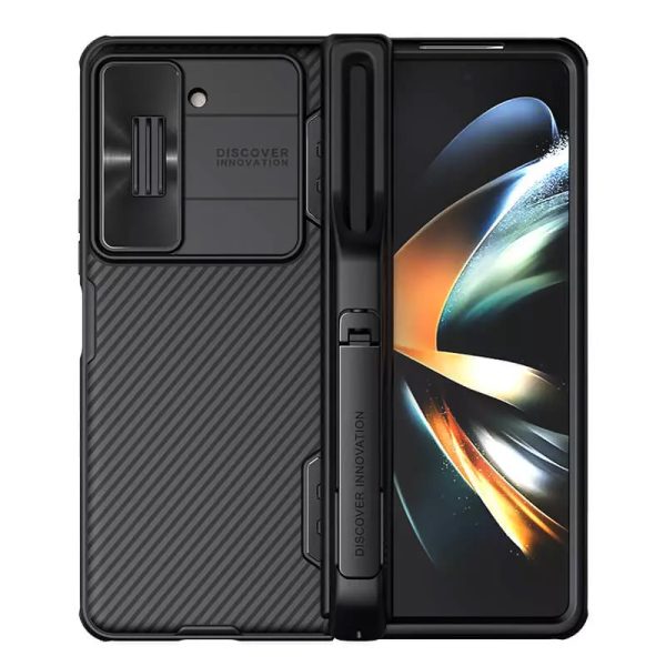 کاور نیلکین مدل CamShield مناسب برای گوشی موبایل سامسونگ Galaxy Z Fold 5 / W24 به همراه نگهدارنده قلم