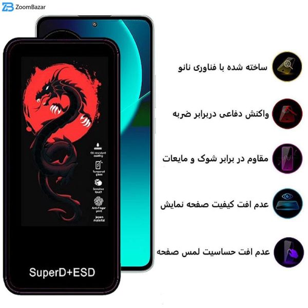 محافظ صفحه نمایش اِپیکوی مدل Dragon ESD مناسب برای گوشی موبایل شیائومی 13T Pro / 13T / Redmi K60 Ultra