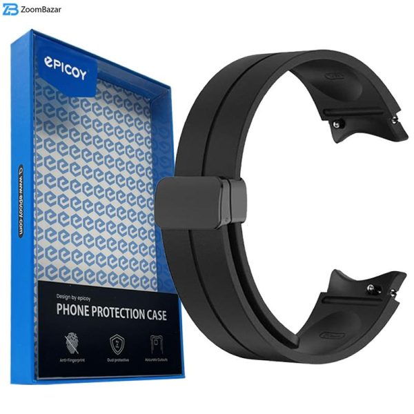 بند اپیکوی مدل SiliconeMag20 سایز 20mm مناسب برای ساعت هوشمند سامسونگ سری Galaxy Watch 4/5/5 Pro/6/ َActive1/2