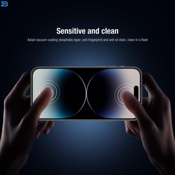 محافظ صفحه نمایش نیلکین مدل Amazing 2-in-1 HD مناسب برای گوشی موبایل اپل iPhone 15 Pro / 14 Pro به همراه محافظ لنز دوربین