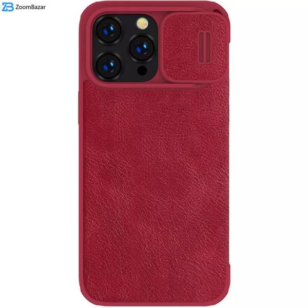 کیف کلاسوری نیلکین مدل Qin Pro Leather مناسب برای گوشی موبایل اپل iPhone 15 Pro / 14 Pro / 13 Pro