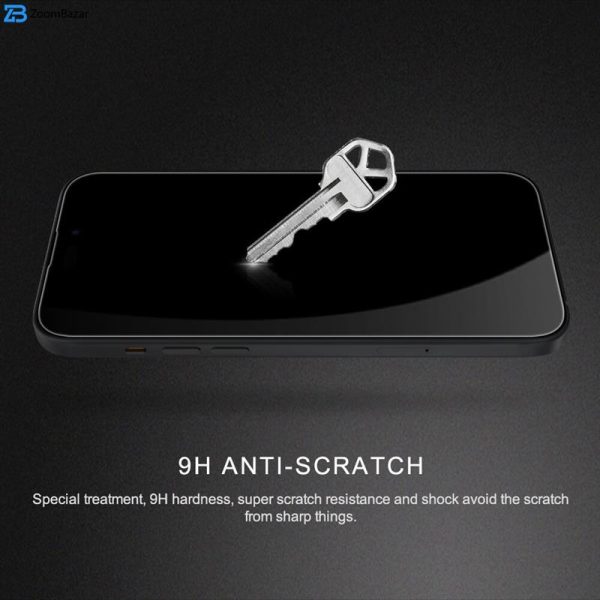 محافظ صفحه نمایش بوف مدل 5D Buffer مناسب برای گوشی موبایل اپل iPhone 15 Plus