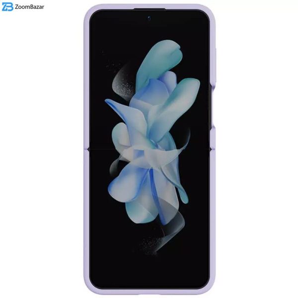 کاور نیلکین مدل Flex Flip Finger Strap Liquid Silicone مناسب برای گوشی موبایل سامسونگ Galaxy Z Flip5/W24 Flip