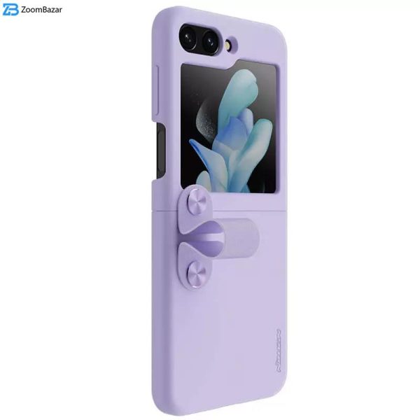 کاور نیلکین مدل Flex Flip Finger Strap Liquid Silicone مناسب برای گوشی موبایل سامسونگ Galaxy Z Flip5/W24 Flip