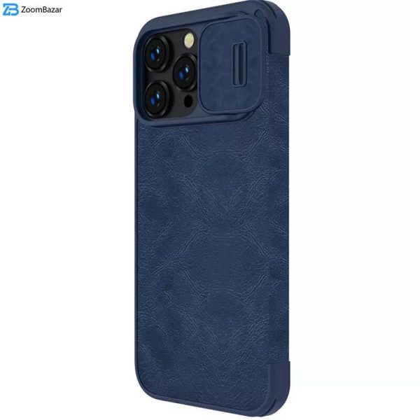 کیف کلاسوری نیلکین مدل Qin Pro Leather مناسب برای گوشی موبایل اپل iPhone 15 Pro / 14 Pro / 13 Pro