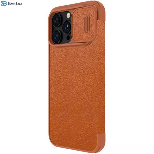 کیف کلاسوری نیلکین مدل Qin Pro Leather مناسب برای گوشی موبایل اپل iPhone 15 Pro / 14 Pro / 13 Pro