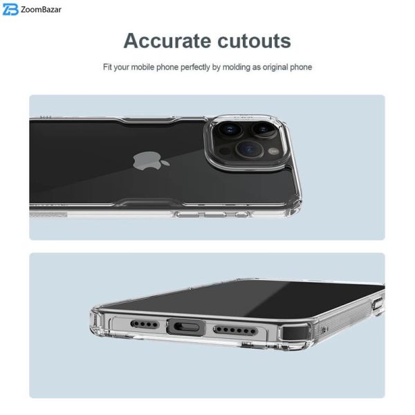 کاور نیلکین مدل Nature TPU Pro مناسب برای گوشی موبایل اپل iPhone 15 Pro Max / 14 Pro Max / 13 Pro Max