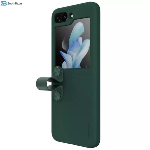 کاور نیلکین مدل Flex Flip Finger Strap Liquid Silicone مناسب برای گوشی موبایل سامسونگ Galaxy Z Flip5/W24 Flip