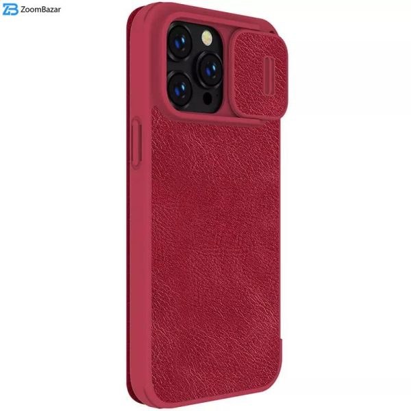 کیف کلاسوری نیلکین مدل Qin Pro Leather مناسب برای گوشی موبایل اپل iPhone 15 Pro / 14 Pro / 13 Pro