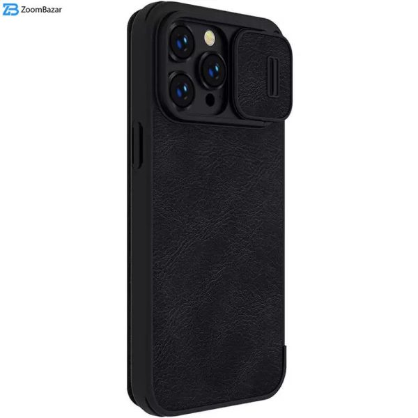 کیف کلاسوری نیلکین مدل Qin Pro Leather مناسب برای گوشی موبایل اپل iPhone 15 Pro / 14 Pro / 13 Pro