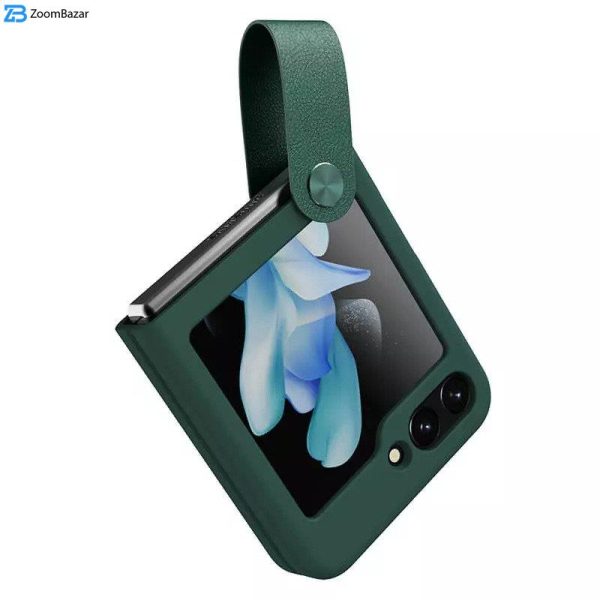 کاور نیلکین مدل Flex Flip Finger Strap Liquid Silicone مناسب برای گوشی موبایل سامسونگ Galaxy Z Flip5/W24 Flip