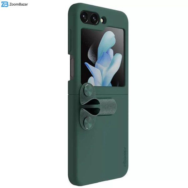 کاور نیلکین مدل Flex Flip Finger Strap Liquid Silicone مناسب برای گوشی موبایل سامسونگ Galaxy Z Flip5/W24 Flip