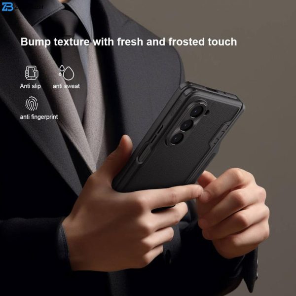 کاور نیلکین مدل Super Frosted Shield Pen Holder مناسب برای گوشی موبایل سامسونگ Galaxy Z Fold 5 / W24
