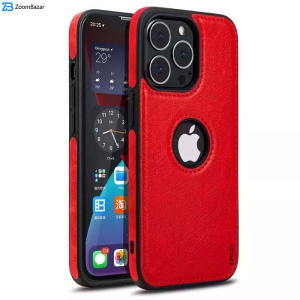 کاور اپیکوی مدل Leather Logo Cut مناسب برای گوشی موبایل اپل iPhone 15 Pro/ 14 Pro/ 13 Pro