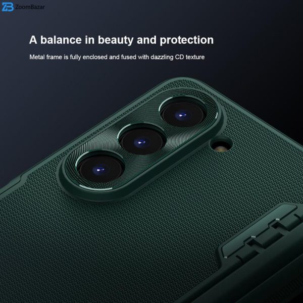 کاور نیلکین مدل Super Frosted Shield Bracket مناسب برای گوشی موبایل سامسونگ Galaxy Z Fold 5 / W24