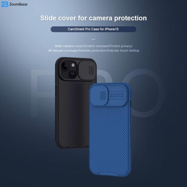 کاور نیلکین مدل CamShield Pro مناسب برای گوشی موبایل اپل iPhone 15