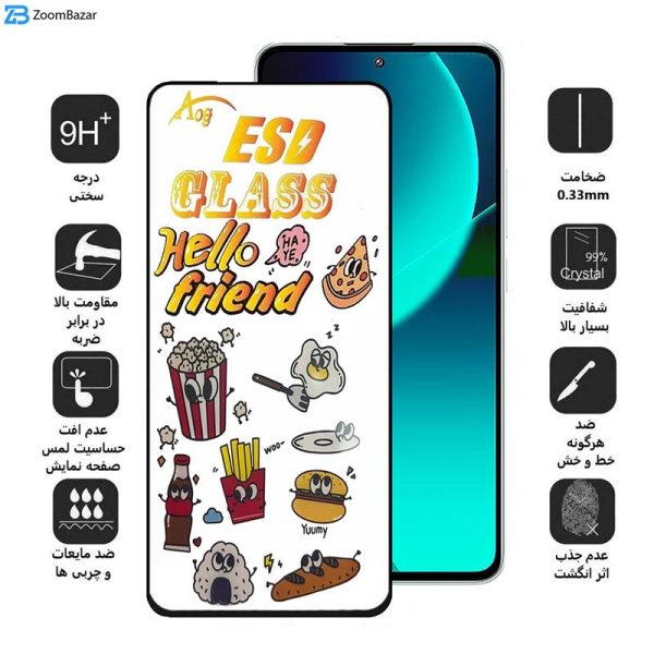 محافظ صفحه نمایش اپیکوی مدل ESD 2023 مناسب برای گوشی موبایل شیائومی 13T Pro / 13T / Redmi K60 Ultra