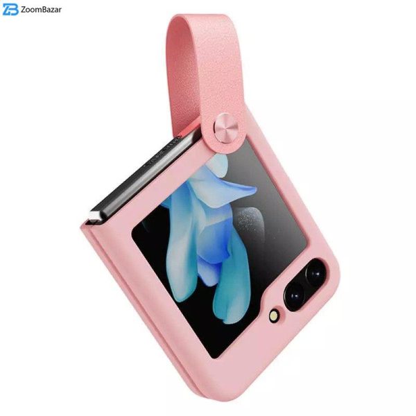 کاور نیلکین مدل Flex Flip Finger Strap Liquid Silicone مناسب برای گوشی موبایل سامسونگ Galaxy Z Flip5/W24 Flip