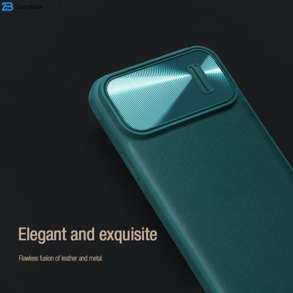 کاور نیلکین مدل CamShield Leather S مناسب برای گوشی موبایل اپل iPhone 15 Pro Max / 14 Pro Max