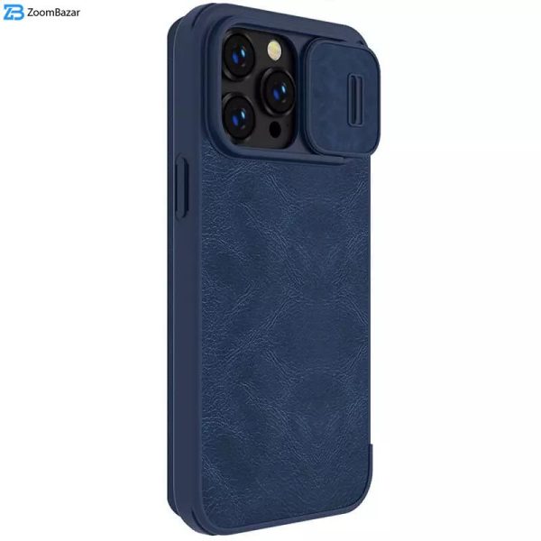 کیف کلاسوری نیلکین مدل Qin Pro Leather مناسب برای گوشی موبایل اپل iPhone 15 Pro / 14 Pro / 13 Pro