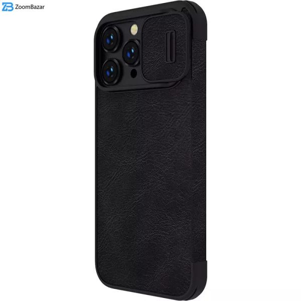 کیف کلاسوری نیلکین مدل Qin Pro Leather مناسب برای گوشی موبایل اپل iPhone 15 Pro / 14 Pro / 13 Pro