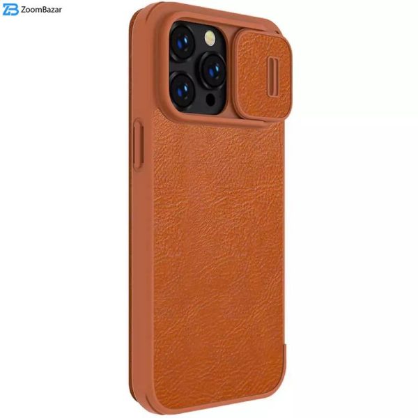 کیف کلاسوری نیلکین مدل Qin Pro Leather مناسب برای گوشی موبایل اپل iPhone 15 Pro / 14 Pro / 13 Pro