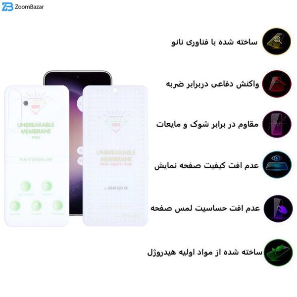 محافظ صفحه نمایش اِپیکوی مدل Hydrogel مناسب برای گوشی موبایل سامسونگ Galaxy S23 FE به همراه محافظ پشت گوشی