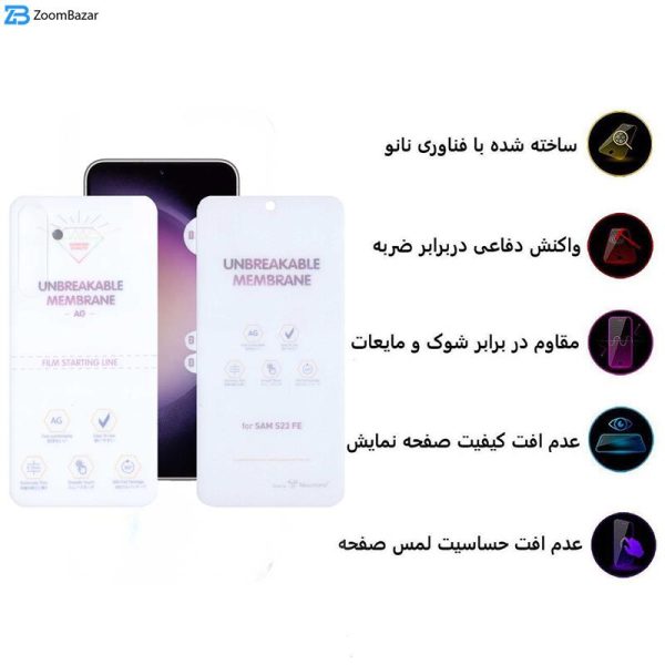 محافظ صفحه نمایش مات اِپیکوی مدل Hydrogel-Matte مناسب برای گوشی موبایل سامسونگ Galaxy S23 FE به همراه محافظ پشت گوشی