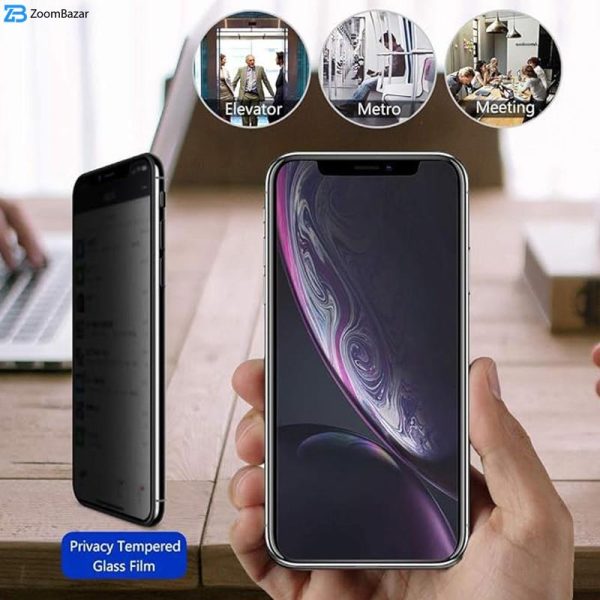 محافظ صفحه نمایش حریم شخصی اپیکوی مدل Cactus-ESD-Privacy مناسب برای گوشی موبایل اپل iPhone 14 / 13 Pro / 13