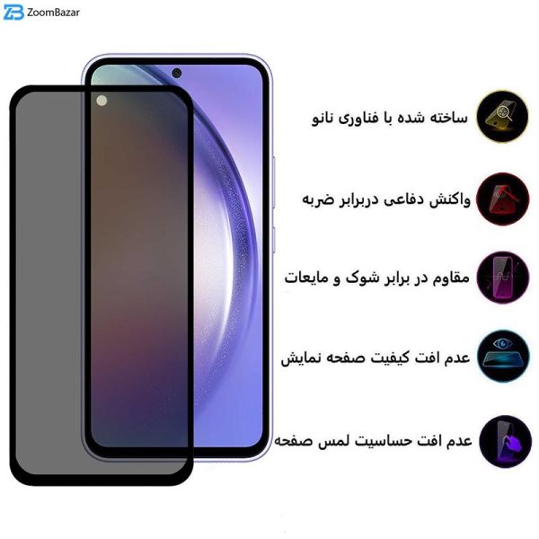 محافظ صفحه نمایش حریم شخصی اپیکوی مدل 007 Secret مناسب برای گوشی موبایل سامسونگ Galaxy A54 / S23 FE