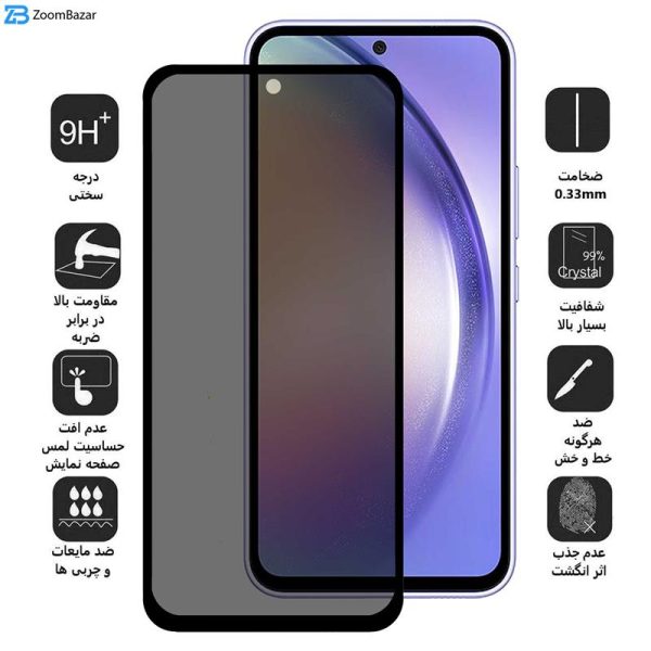 محافظ صفحه نمایش حریم شخصی اپیکوی مدل 007 Secret مناسب برای گوشی موبایل سامسونگ Galaxy A54 / S23 FE