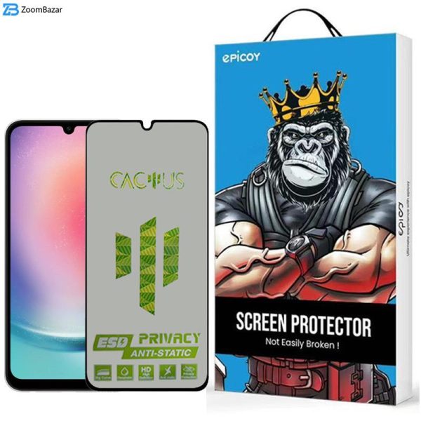 محافظ صفحه نمایش اپیکوی مدل Cactus-ESD-Privacy مناسب برای گوشی موبایل سامسونگ Galaxy A24 4G