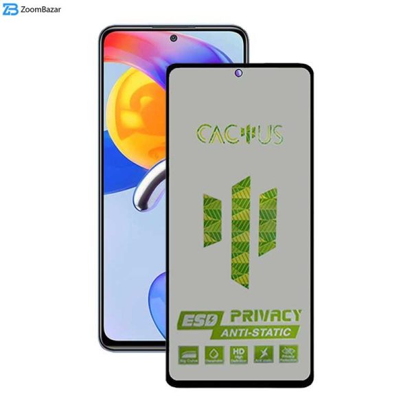 محافظ صفحه نمایش حریم شخصی اِپیکوی مدل Cactus-ESD-Privacy مناسب برای گوشی موبایل شیائومی Redmi Note 11 Pro Plus / Note 11 Pro 4G/5G/China / Note 10 Pro Max / Note 10 Pro 4G/India
