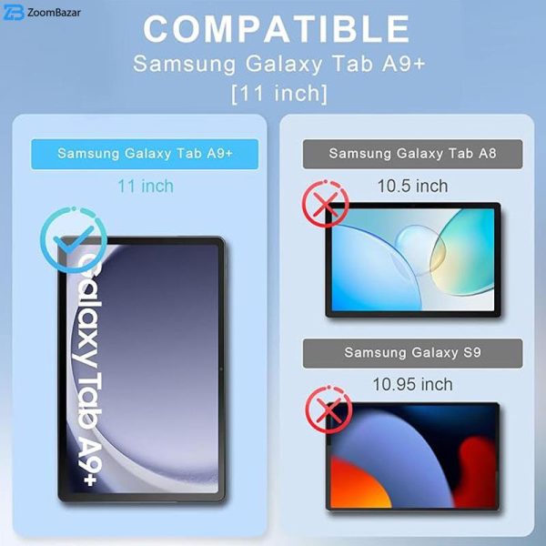 محافظ صفحه نمایش 5D اپیکوی مدل Super Power مناسب برای تبلت سامسونگ Galaxy Tab A9 Plus