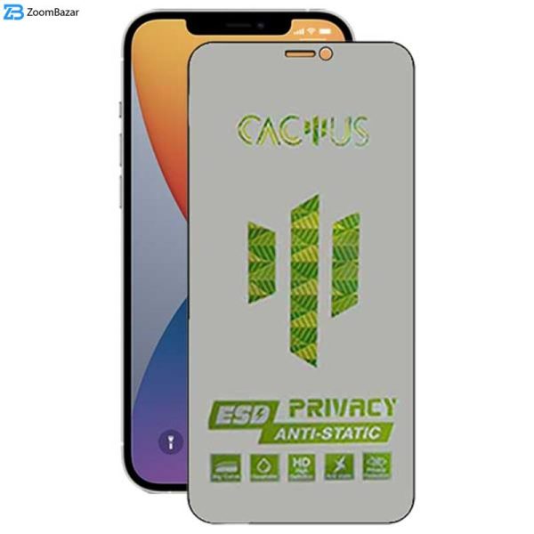 محافظ صفحه نمایش حریم شخصی اپیکوی مدل Cactus-ESD-Privacy مناسب برای گوشی موبایل اپل iPhone 12 Pro / 12